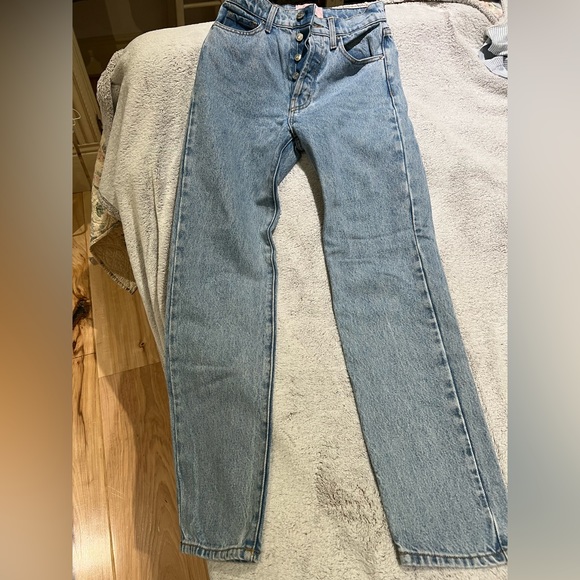 Light wash Revive denim straight leg jeans - Picture 4 of 5